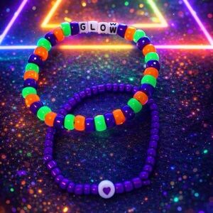 Colorful Glow Beaded Bracelets